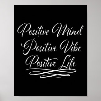 Positieve Geest Positieve Vibe Positief Leven Moti Poster