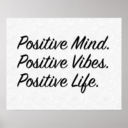 Positieve geest. Positieve Vibes. Positief leven. Poster (Voorkant)