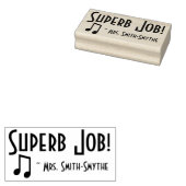 Positieve "geweldige baan!" Feedback Rubberstempel (Gestempeld)