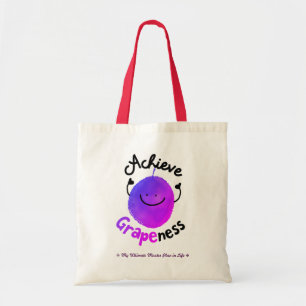 Positieve grafische kaart - Behaal details Tote Bag