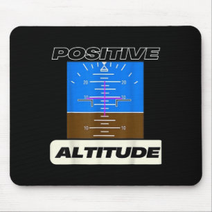 Positieve hoogte Funny Pilots Aviation Muismat