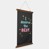 positieve houding inspirerend positieve vibes hangend wandkleed (Gebogen)