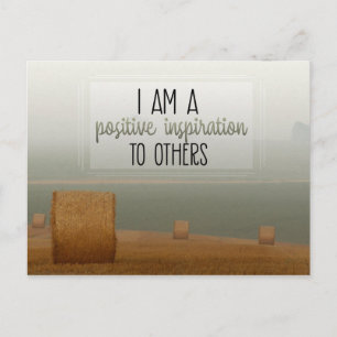 Positieve inspiratie voor anderen briefkaart