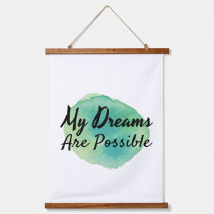 positieve inspirerend vibes voor zelfaanvaarding hangend wandkleed