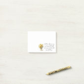 Positieve Inspirerend zonnebloem in een vaas Post-it® Notes (Op bureau)