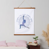 positieve instelling inspirerend gezegden met vibe hangend wandkleed (Slaapkamer)