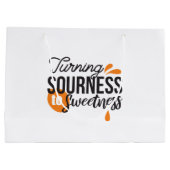 Positieve levensboodschap - Van zuur naar zoet Groot Cadeauzakje (Achterkant)