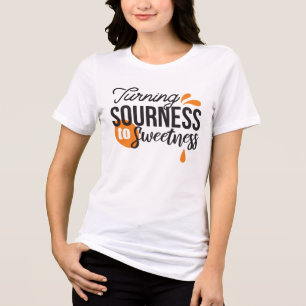 Positieve levensboodschap - Van zuur naar zoet Tri-Blend Shirt