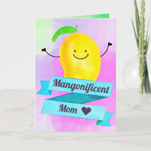 Positieve Mango Pun - Mangonificent Mom Kaart