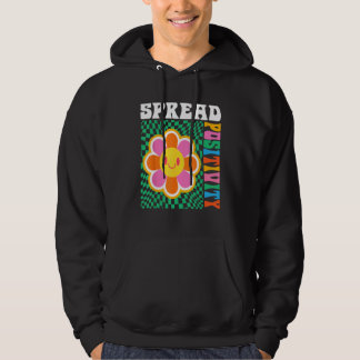 Positieve Mentaliteit Groovy Retro Mind Groei Leve Hoodie