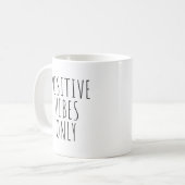Positieve Mok alleen koffiebloemen (Voorkant links)