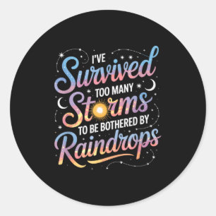 Positieve Motivatie Inspirerend, Ik Heb M Overleef Ronde Sticker