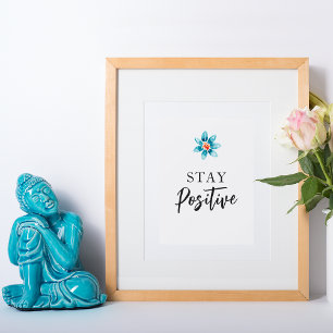 Positieve Motivatie Quote Wall Art Kantoor Decor Poster