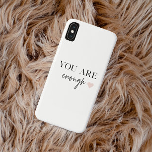 Positieve motivatie u bent genoeg Citaat iPhone XS Max Hoesje