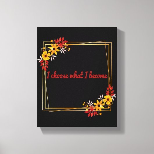 positieve motivering canvas afdruk (Voorkant)