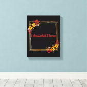 positieve motivering canvas afdruk (Insitu (Houten vloer))