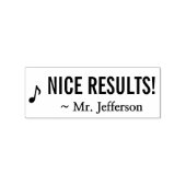 Positieve "NICE RESULTS!" Educator Rubber Stamp Rubberstempel (Afrduk)