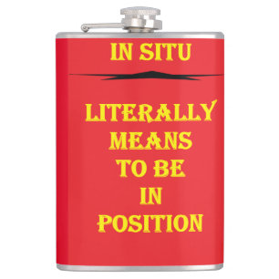 Positieve opbeurende woorden voor een speciale vri heupfles