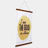 positieve overtuigingen voor het bereiken van doel hangend wandkleed (Gebogen)