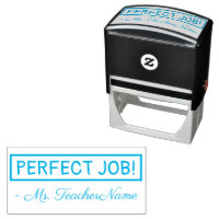 Positieve "PERFECT JOB!" + Naam van aangepaste ins