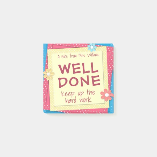 Positieve post voor studenten | Goed gedaan Post-it® Notes (Voorkant)