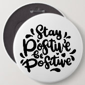 Positieve prijsopgave: positieve Buttonnen Ronde Button 6,0 Cm (Voorkant /achterkant)