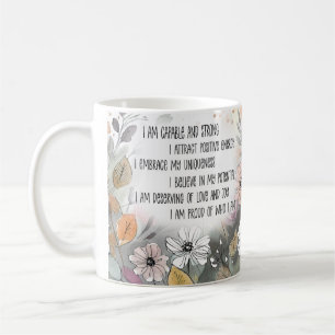 Positieve quote Inspirerend Mok, Boho Cup Koffiemok