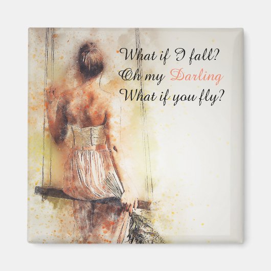 Positieve Quote Koelkast Magneet (Voorkant)