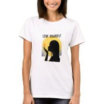 Positieve quote "Love Yourself" motivatie vrouwen