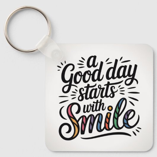 Positieve quote  sleutelhanger (Voorkant)