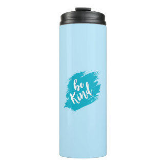 Positieve Quote Vriendelijkheid Esthetiek Blauwe R Thermosbeker