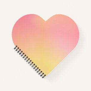Positieve Roze Peach Gradiënt Esthetisch Notitieboek
