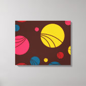 Positieve, speelse, gelukkige, moderne, coole cirk canvas afdruk (Voorkant)