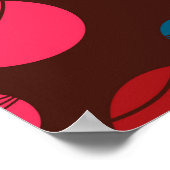 Positieve, speelse, gelukkige, moderne, coole cirk poster (Hoek)