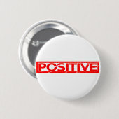Positieve stempel ronde button 5,7 cm (Voorkant /achterkant)