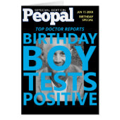 Positieve test op Birthday Boy, Funny Male Birthda (Voorkant)