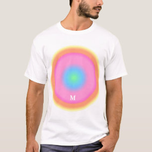 Positieve trillingen - kleurrijke radiaal t-shirt
