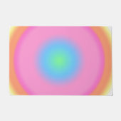 Positieve trillingen - kleurrijke radiale gradiënt deurmat (Voorkant)