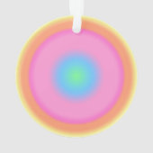 Positieve trillingen - kleurrijke radiale gradiënt ornament (achterkant)