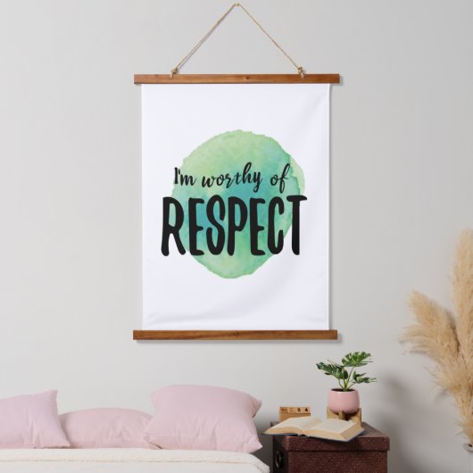 positieve uitingen voor zelfliefde hangend wandkleed (Slaapkamer)