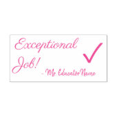 Positieve "uitzonderlijke taak" Leraar Rubber Stam Zelfinktende Stempel (Design)