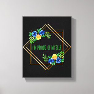 positieve verklaringen voor de ochtend canvas afdruk