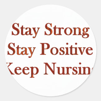 Positieve verpleegster ronde sticker