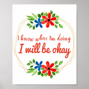 positieve vibe gezegden voor werk en zelfliefde poster