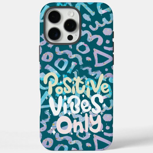 Positieve vibes alleen groen geometrisch Case-Mate iPhone case (Achterkant)