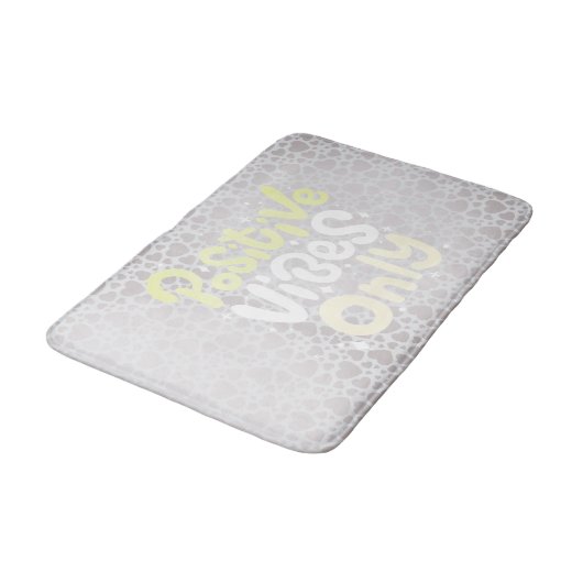 Positieve vibes alleen neutraal kleur boho stijl badmat (Gekanteld)