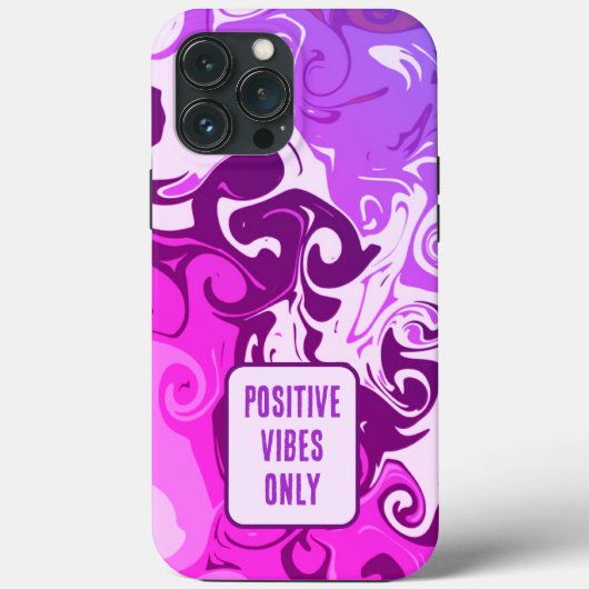 Positieve vibes alleen stijlvolle Abstracte kunst  Case-Mate iPhone Case (Achterkant)