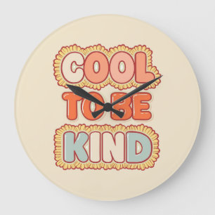 Positieve Vibes Cool Om Vriendelijk Te Zijn Citaat Grote Klok