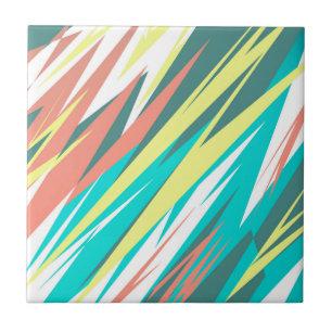 Positieve Vibes Happy Pastel Colors Abstracte kuns Tegeltje