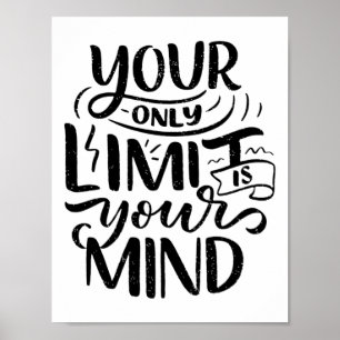 Positieve Vibes - Je enige beperking is je geest Poster